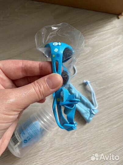 Новые UF очки от солнца на 1-3 года с резинкой