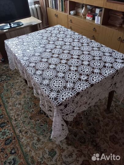 Скатерть вязаная ручной работы СССР