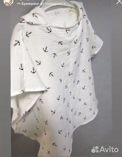 Муслиновая накидка для пляжа в наличии и на заказ