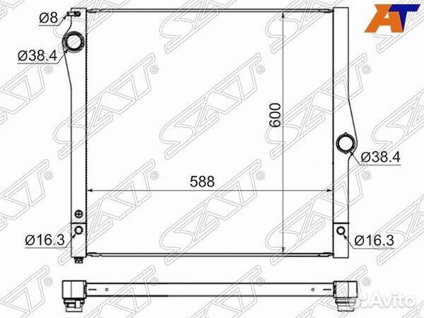 Радиатор BMW X5/X6 E70/E71 3.0/4.8 07