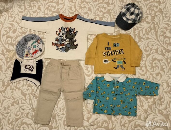 Пакет одежды на мальчика 74см