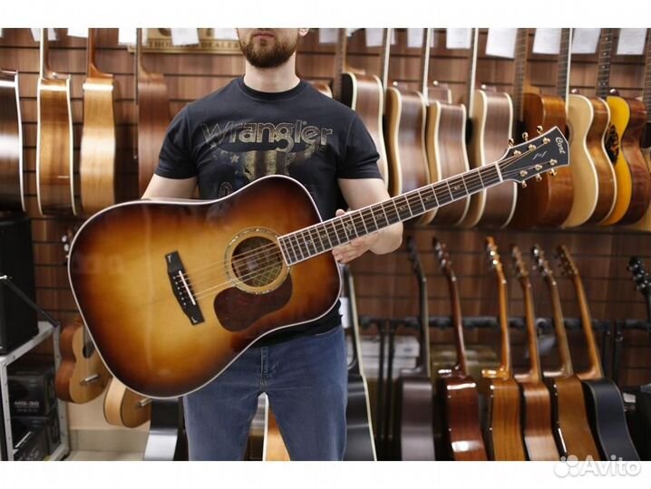 Cort Gold-D8-wcase-LB санберст с чехлом акустическ