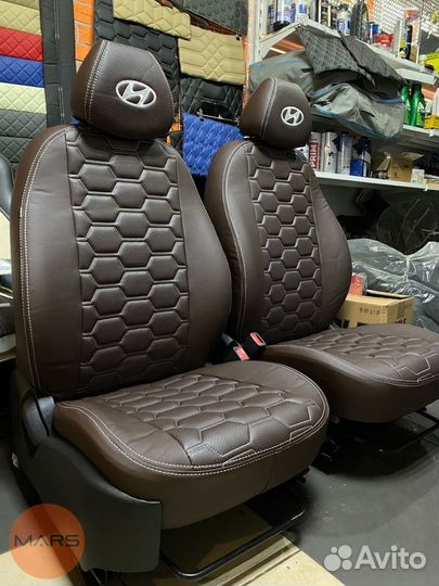 Авточехлы на Hyundai Solaris