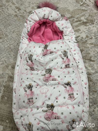 4 в 1.Зимний конверт и комбинезон на выписку
