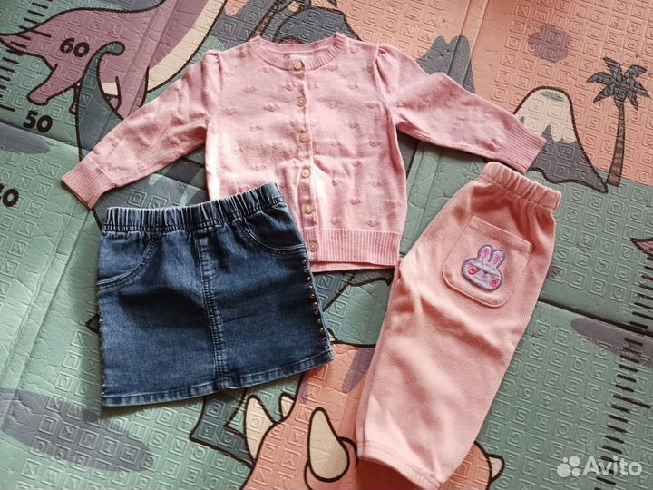 Одежда пакетом для девочки 74-80