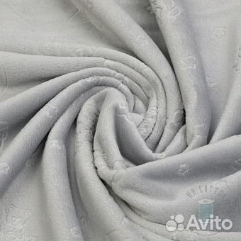 Ткань Плюш с рисунком в ассортименте