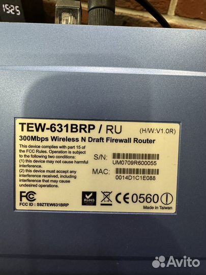 Wifi роутер TEW-631BRP на 300 Mb