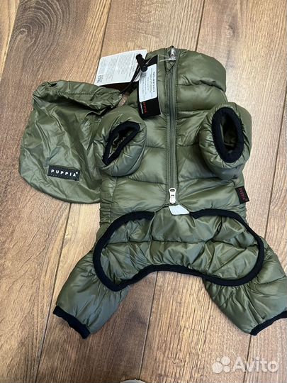 Новый комбинезон пуховик puppia Одежда для собак