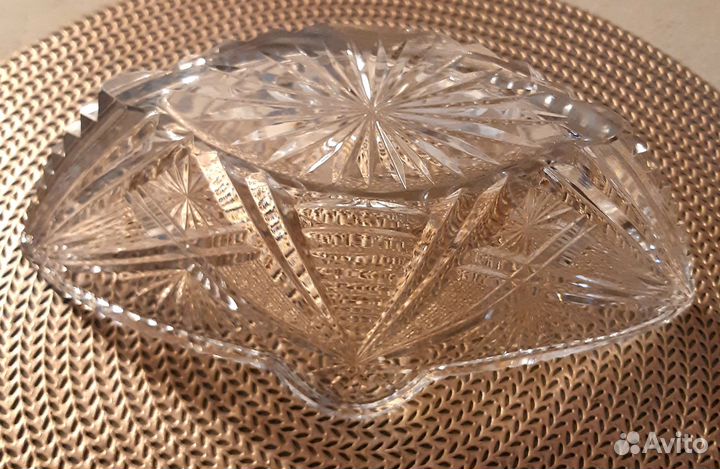 Хрустальная салатница (ладья)