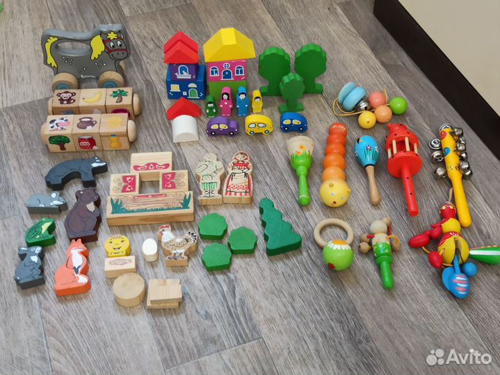 Развивающие деревянные игрушки