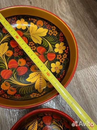 Шикарный набор посуды хохлома СССР