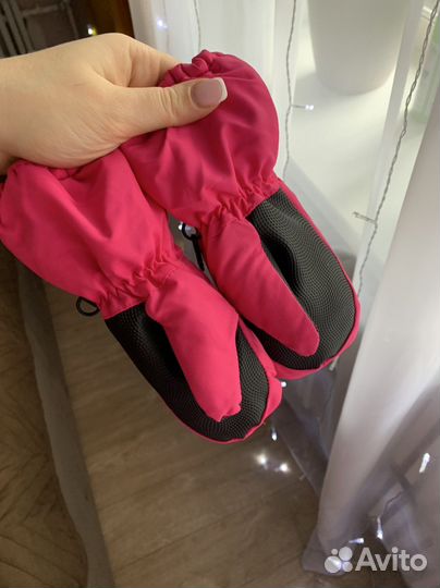 Теплые перчатки / варежки для девочки