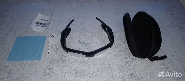 Очки-наушники Bluetooth, прозрачные стёкла, новые