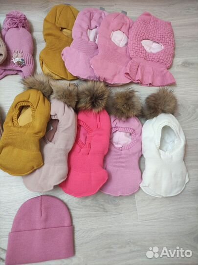 Шапка зимняя для девочки новая 50-52
