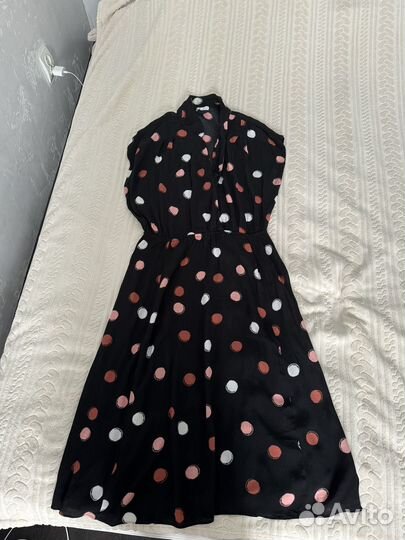 Платье миди в горох