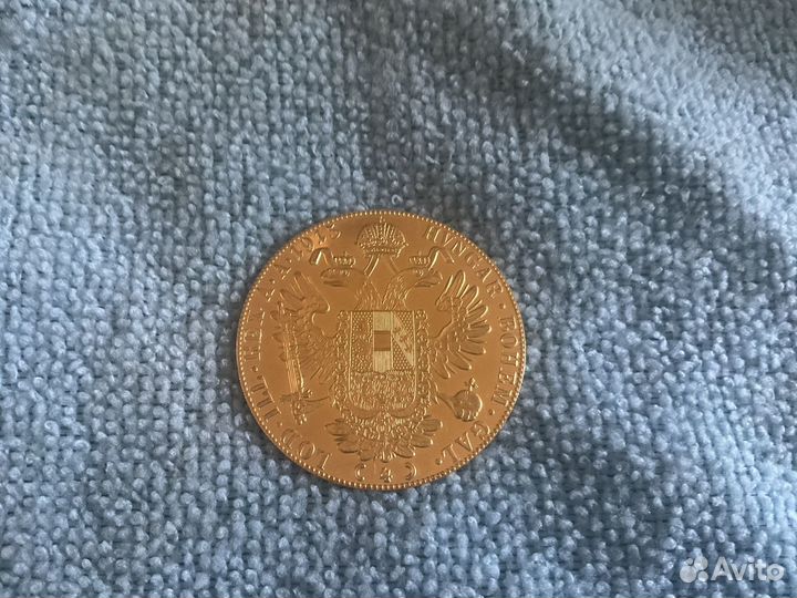 Золотая монета 986 пр.4 дуката 1915