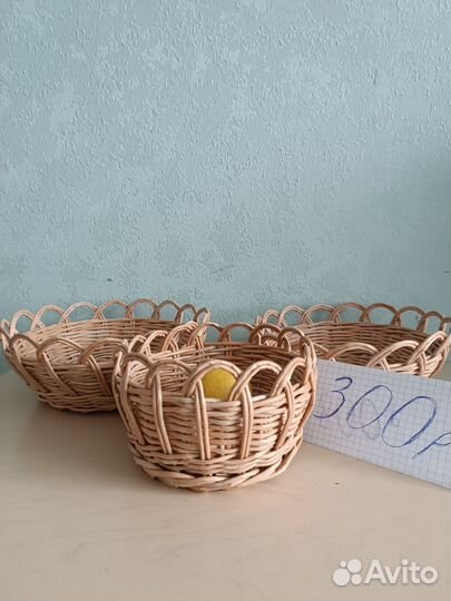 Корзины из бумажной лозы