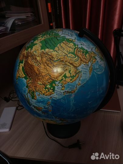 Глобус с подсветкой лампа настольная