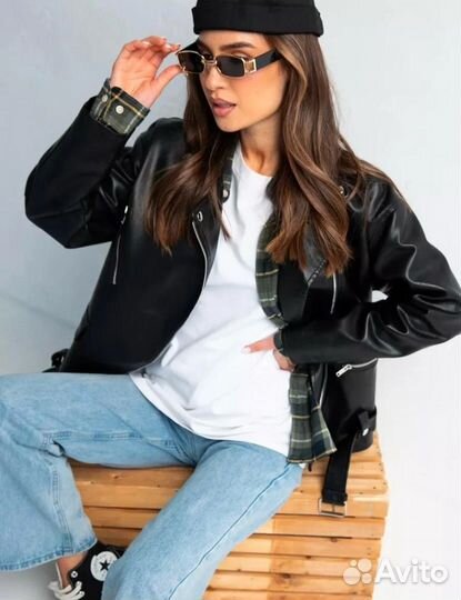 Куртка эко-кожа женская