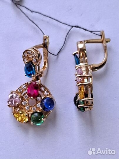 Серьги золотые 585 пробы