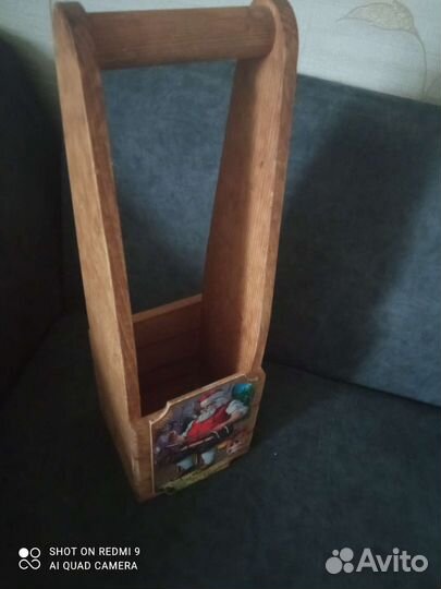 Новогодняя подставка под шампанское, вино