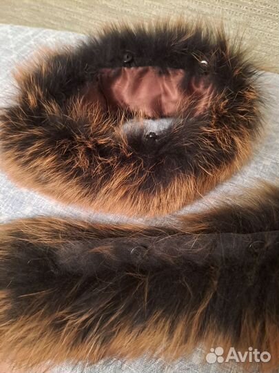 Меховой воротник натуральный из меха песца