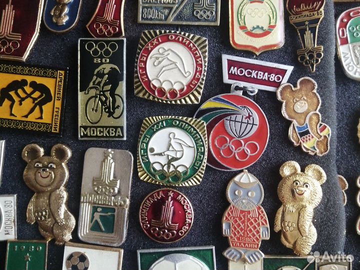 Значки СССР олимпиада 80