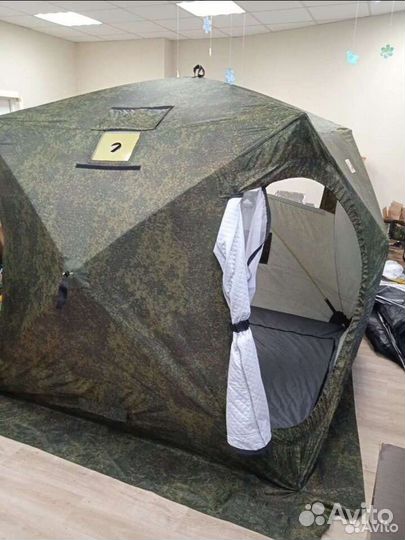 Палатка Куб 4 зима лето Медведь