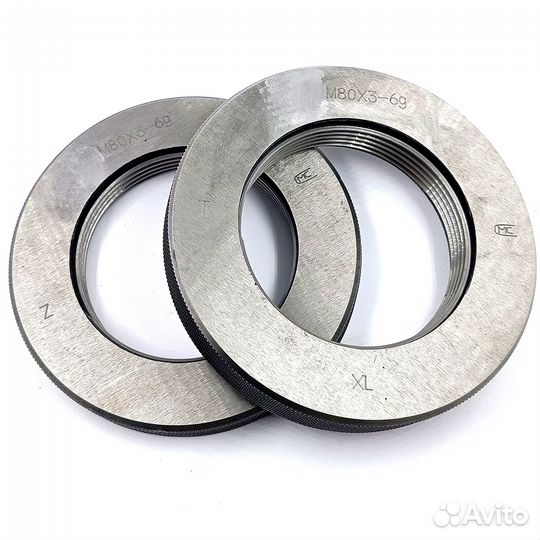 Калибр кольцо М 80 * 3 левая пр + не