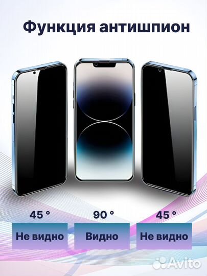 Самоклеющееся защитное стекло на iPhone