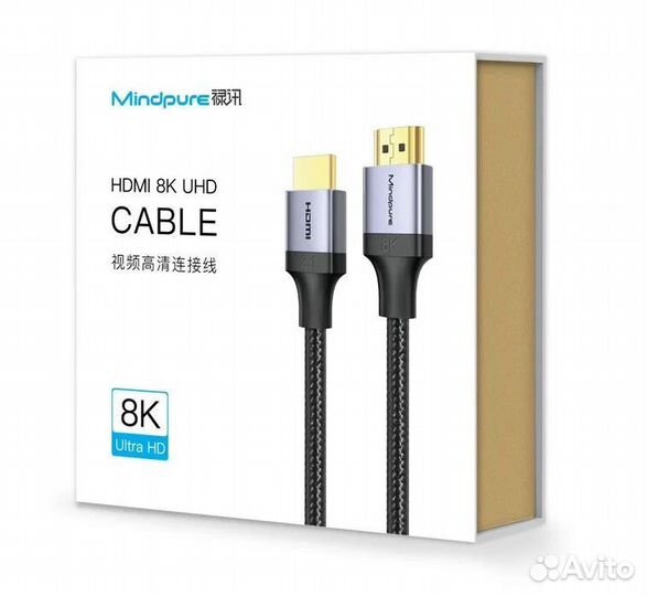 Кабель hdmi 2.1v 8K Mindpure HD009 0.5м