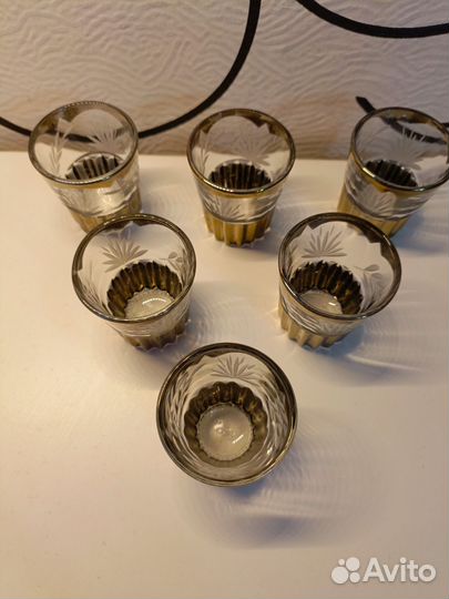 Стопка для водки СССР 6 шт