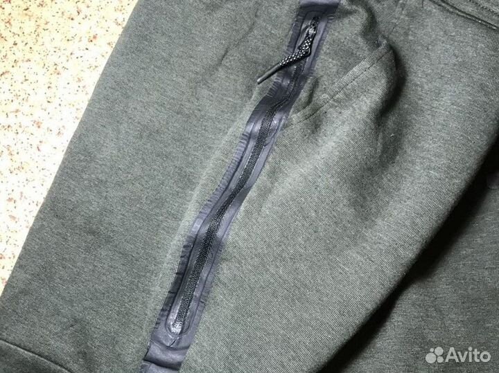 Штаны Nike Tech Fleece хаки оригинал