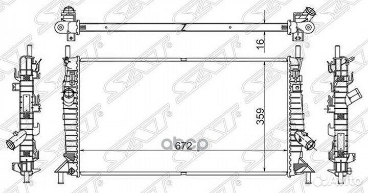 Радиатор Ford Focus 04-11 / Mazda Axela 03-09