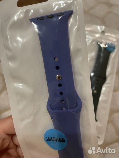 Ремешки силиконовые apple watch
