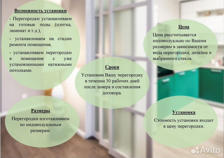Раздвижные межкомнатные перегородки. Рассрочка