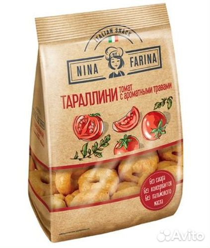 Сушки тараллини томат и ароматные травы 180г/24 (в