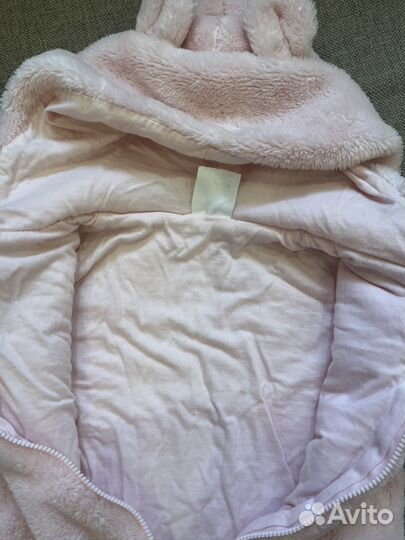 Теплая кофта для девочки 74