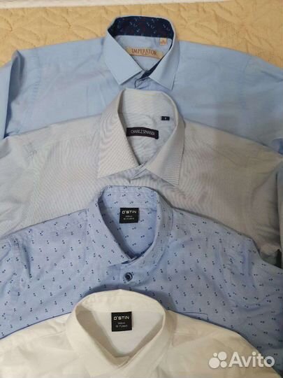 Набор школьных рубашек для мальчика 10-11 лет 4 шт