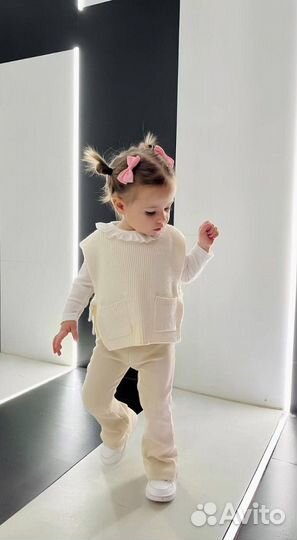 Костюм тройка zara для девочки 98-128