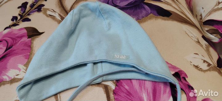 2 Шапки детские для мальчиков на 3-6 месяцев