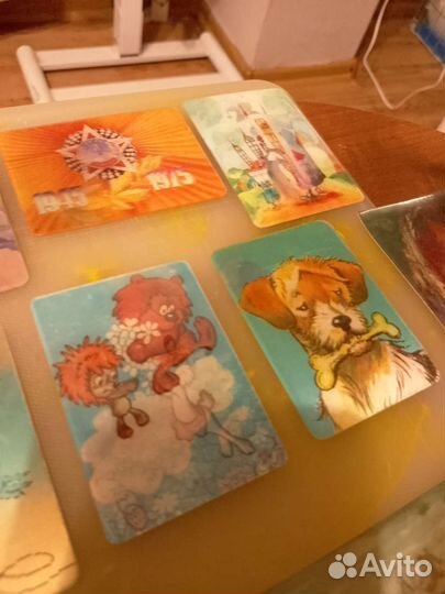 Открытки и календари голограмные