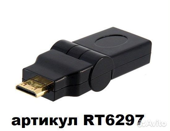 Поворотный переходник mini hdmi (шт) на hdmi (гн)
