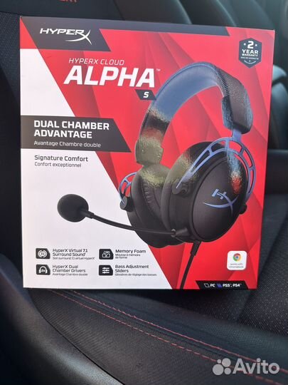 Наушники игровые hyperx cloud alpha s