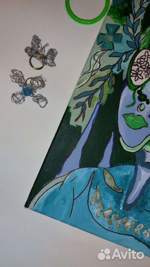 Картина акрилом на холсте