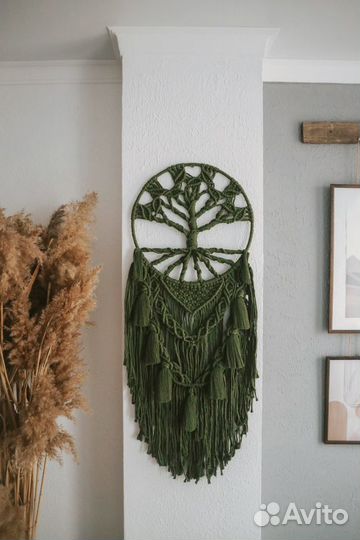 Древо жизни, настенный декор макраме