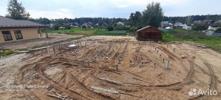 Монтаж жб свай