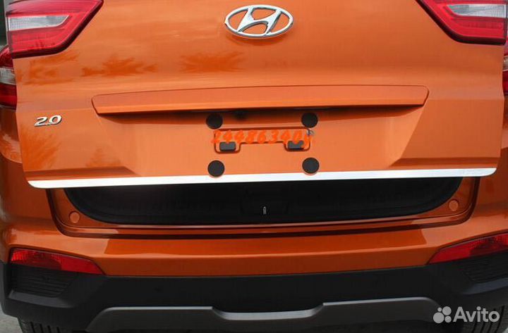 Накладка на крышку багажника Hyundai Creta (нерж)