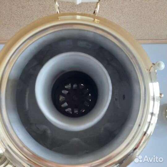 Самовар угольный с фигурными ручками 5 литров