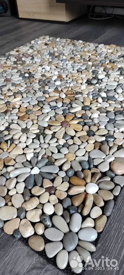 Декоративные коврики из морской гальки